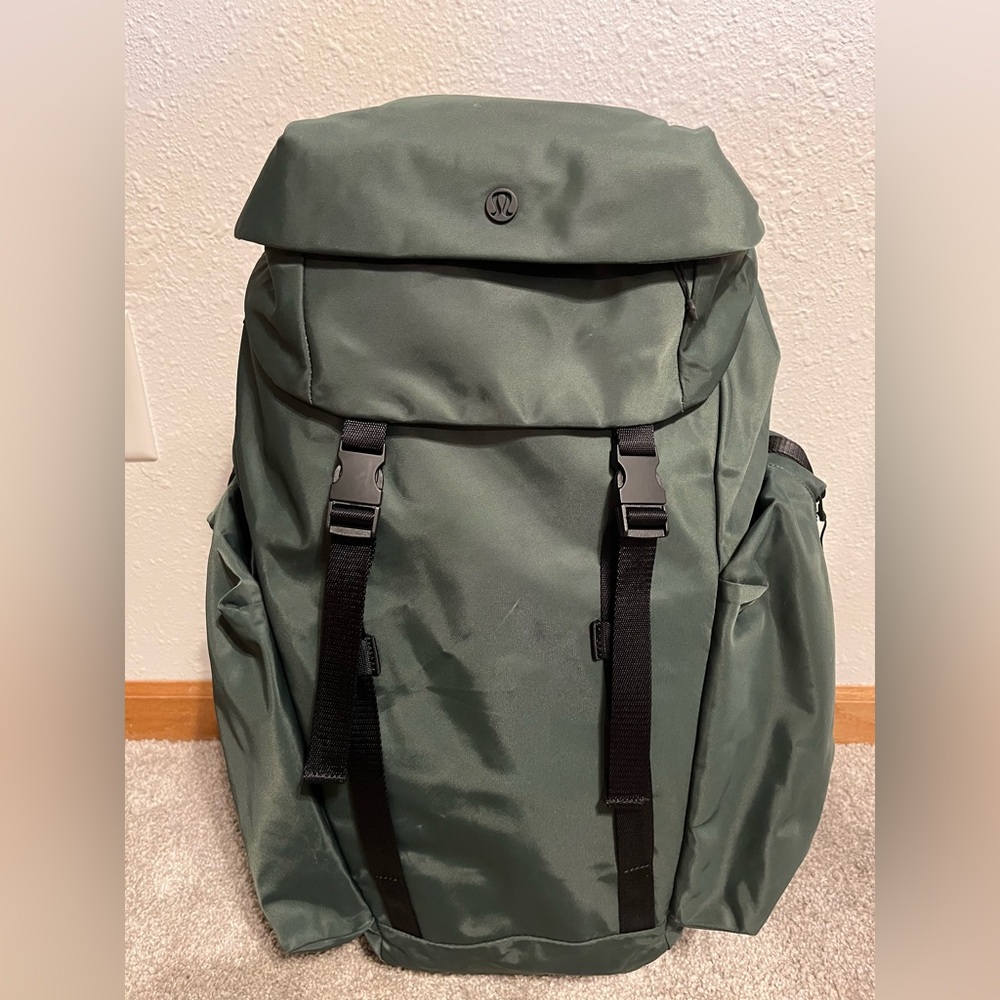 Lululemon Athletica Green Backpack with Padded Straps
